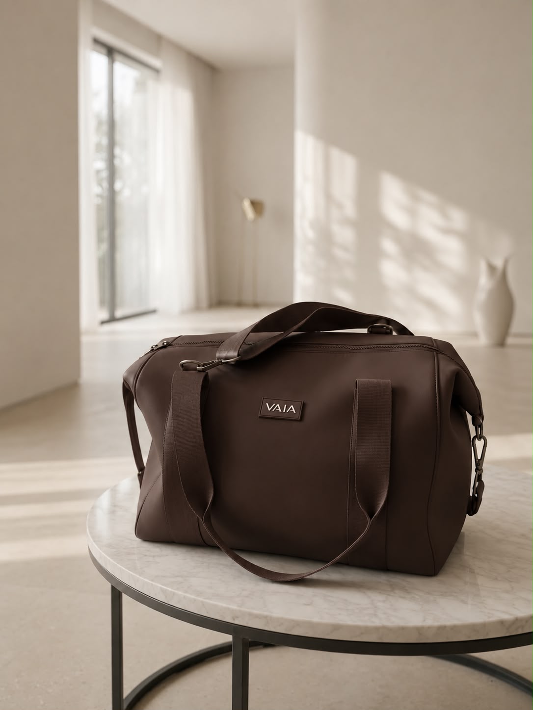 Signature Tote Bag in Sandstone Beige | Vaia Clothing