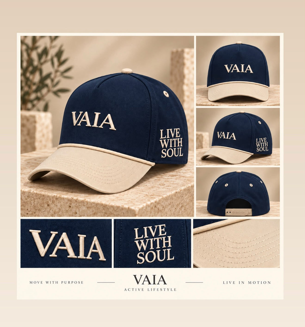 VAIA Club Cap - Embroidered Baseball Hat | VAIA Clothing